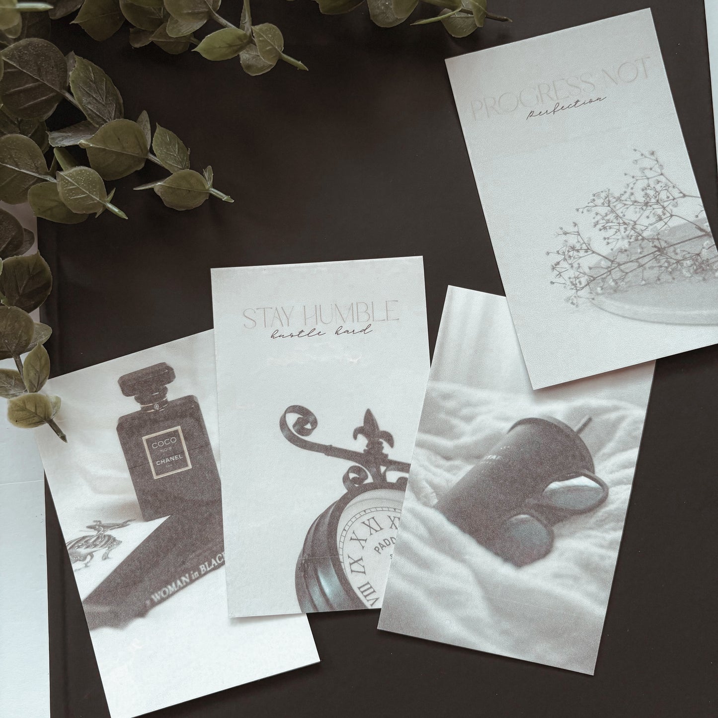 Aesthetic Binder Cards – Set of 4 (Fits A5 Binders)