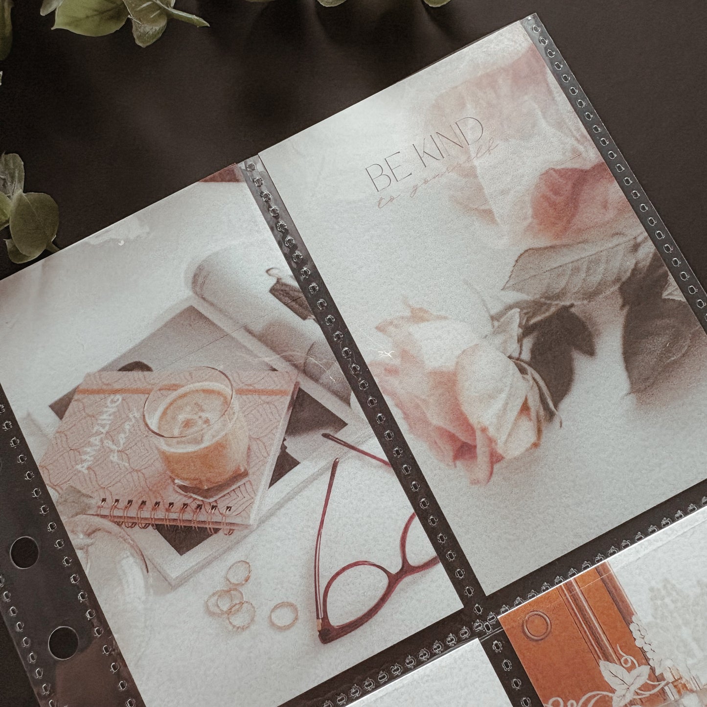Be Kind Pink Aesthetic Binder Cards – Set of 4 (Fits A5 Binders)