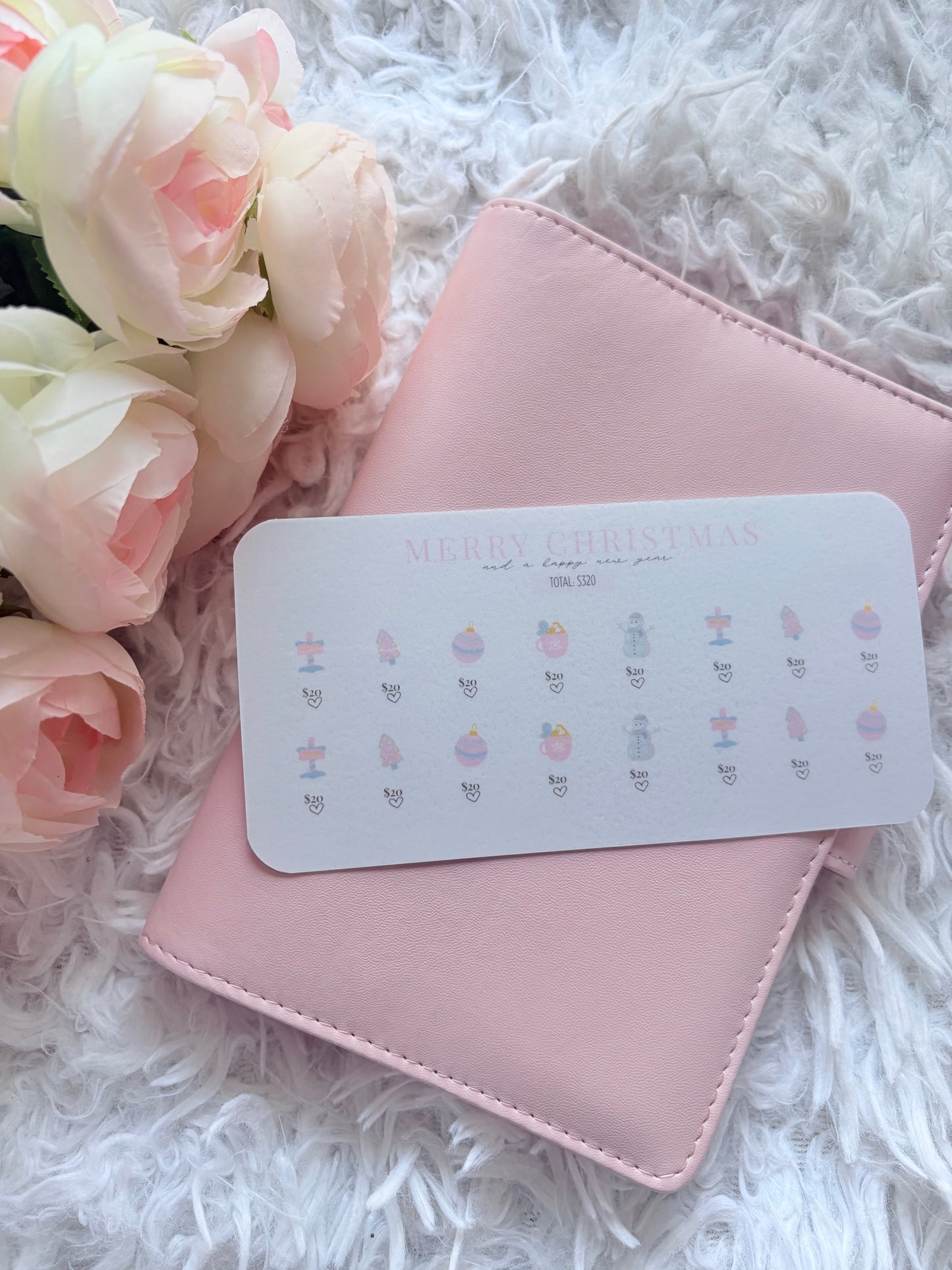 Christmas Savings Challenge- Pink & Blue