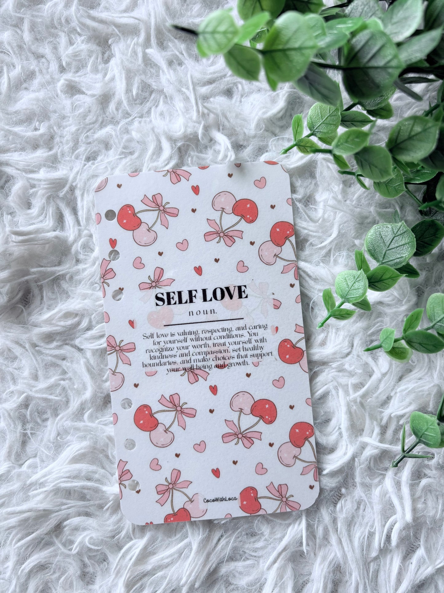 Love is In The Air “Self Love” Binder Dashboard