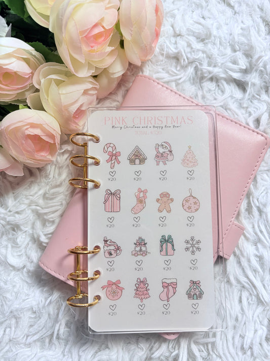 Pink Christmas Savings Challenge