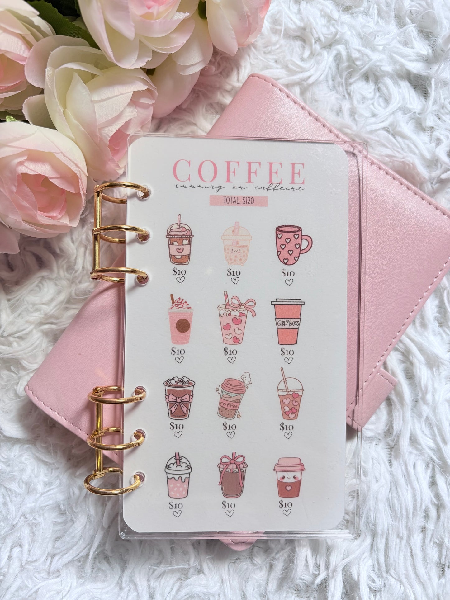 Coffee Savings Challenge – Pink