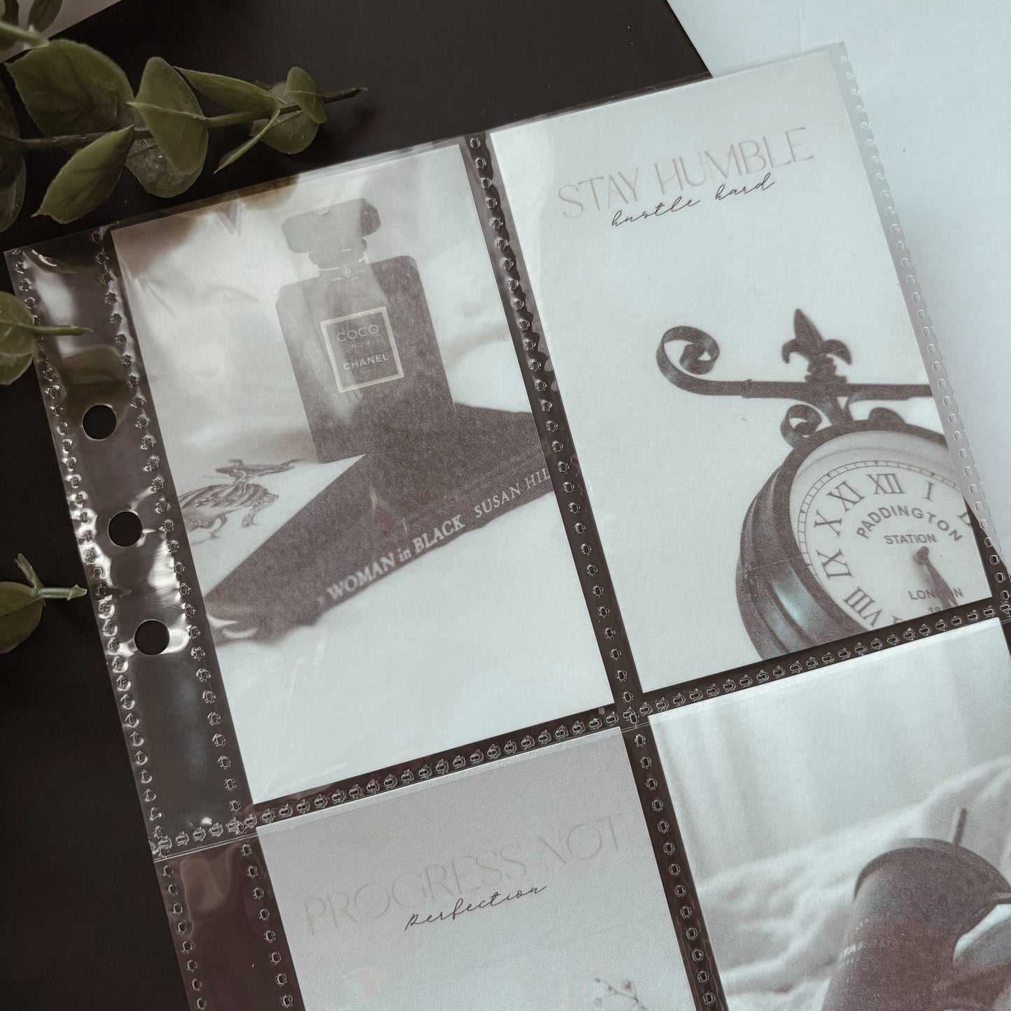 Aesthetic Binder Cards – Set of 4 (Fits A5 Binders)
