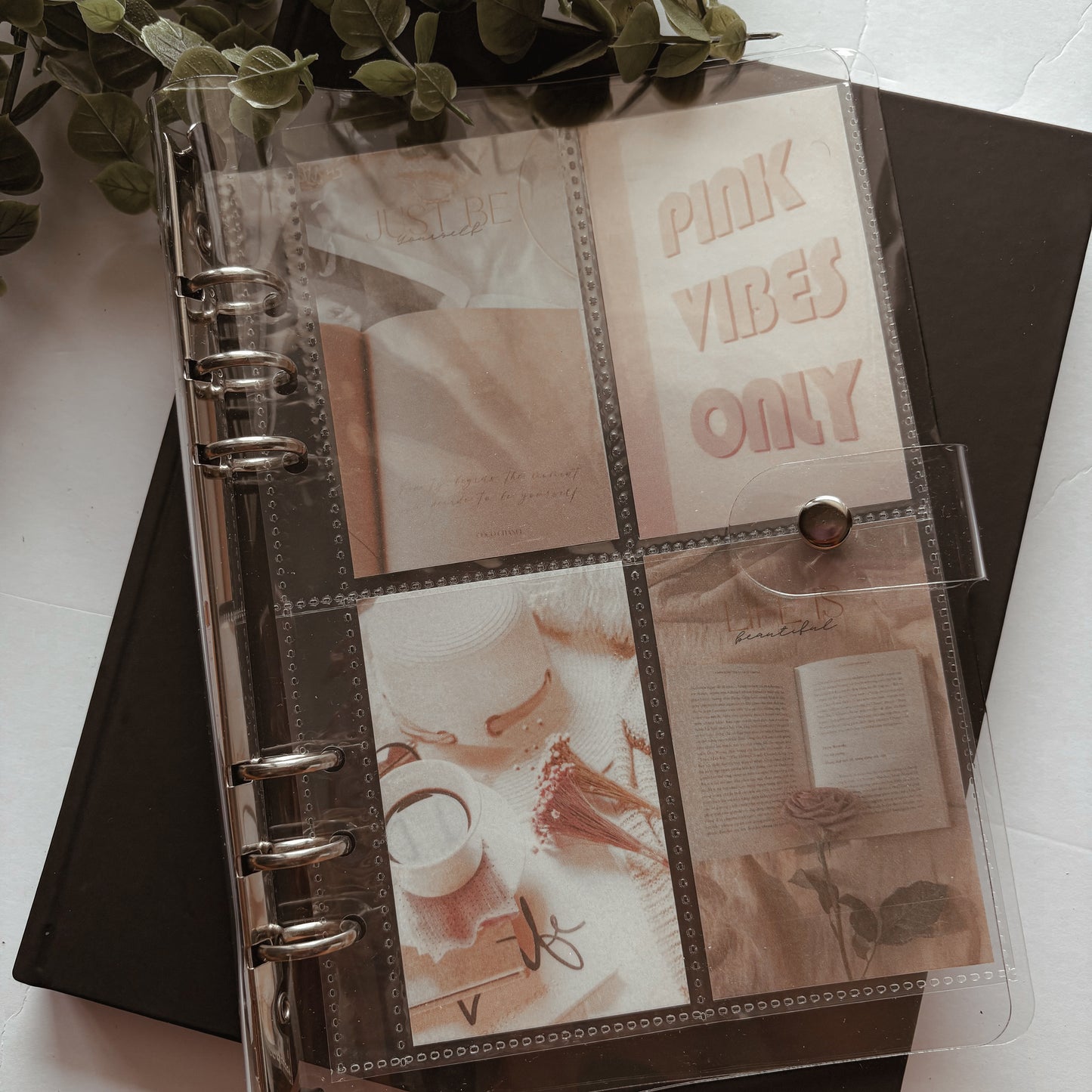 Aesthetic Binder Cards – Set of 4 (Fits A5 Binders)