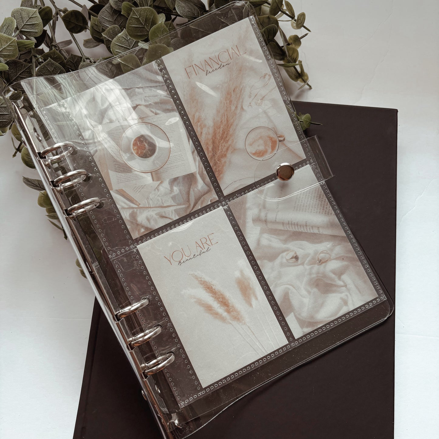 Aesthetic Binder Cards – Set of 4 (Fits A5 Binders)