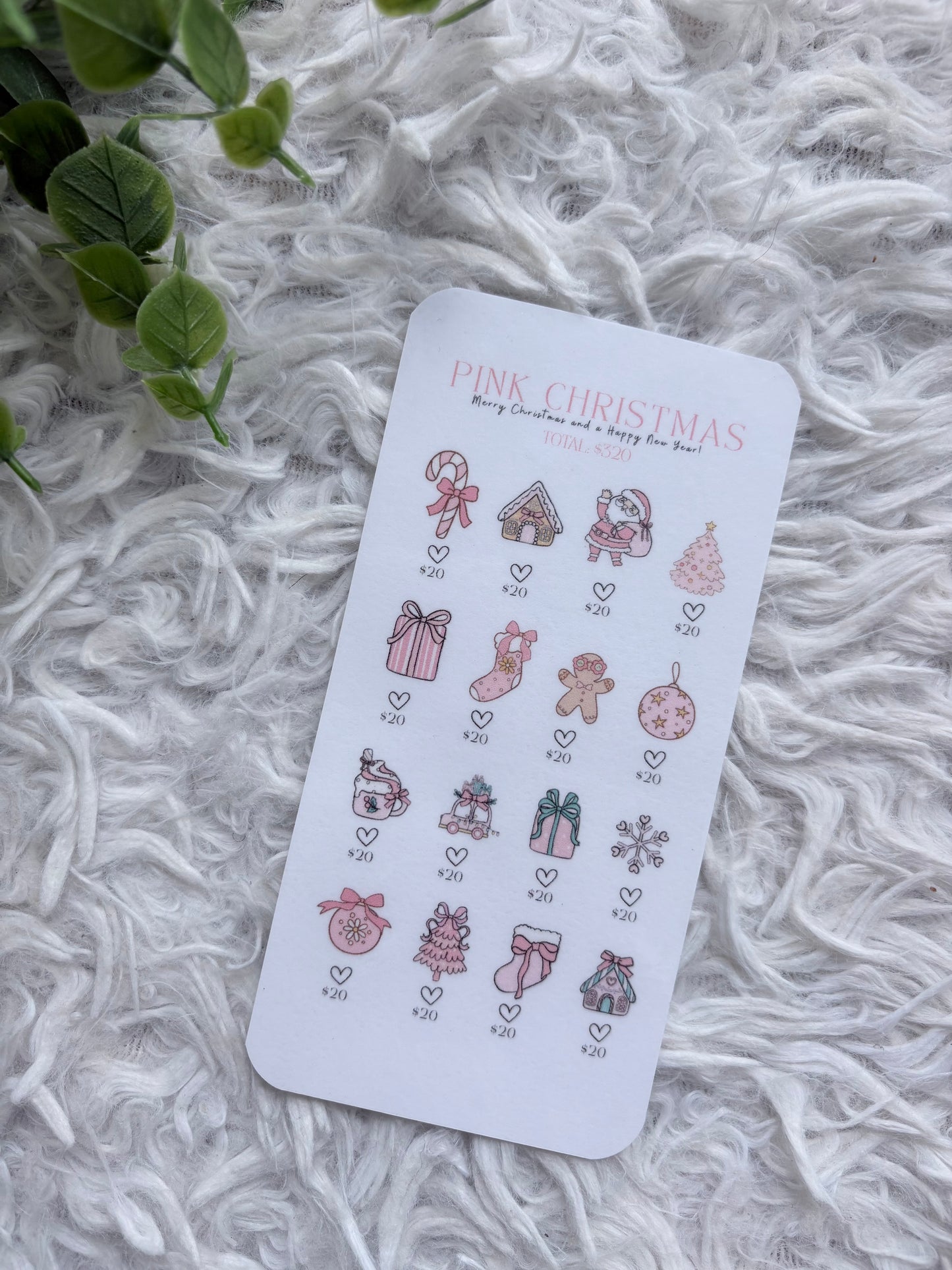 Pink Christmas Saving Challenge