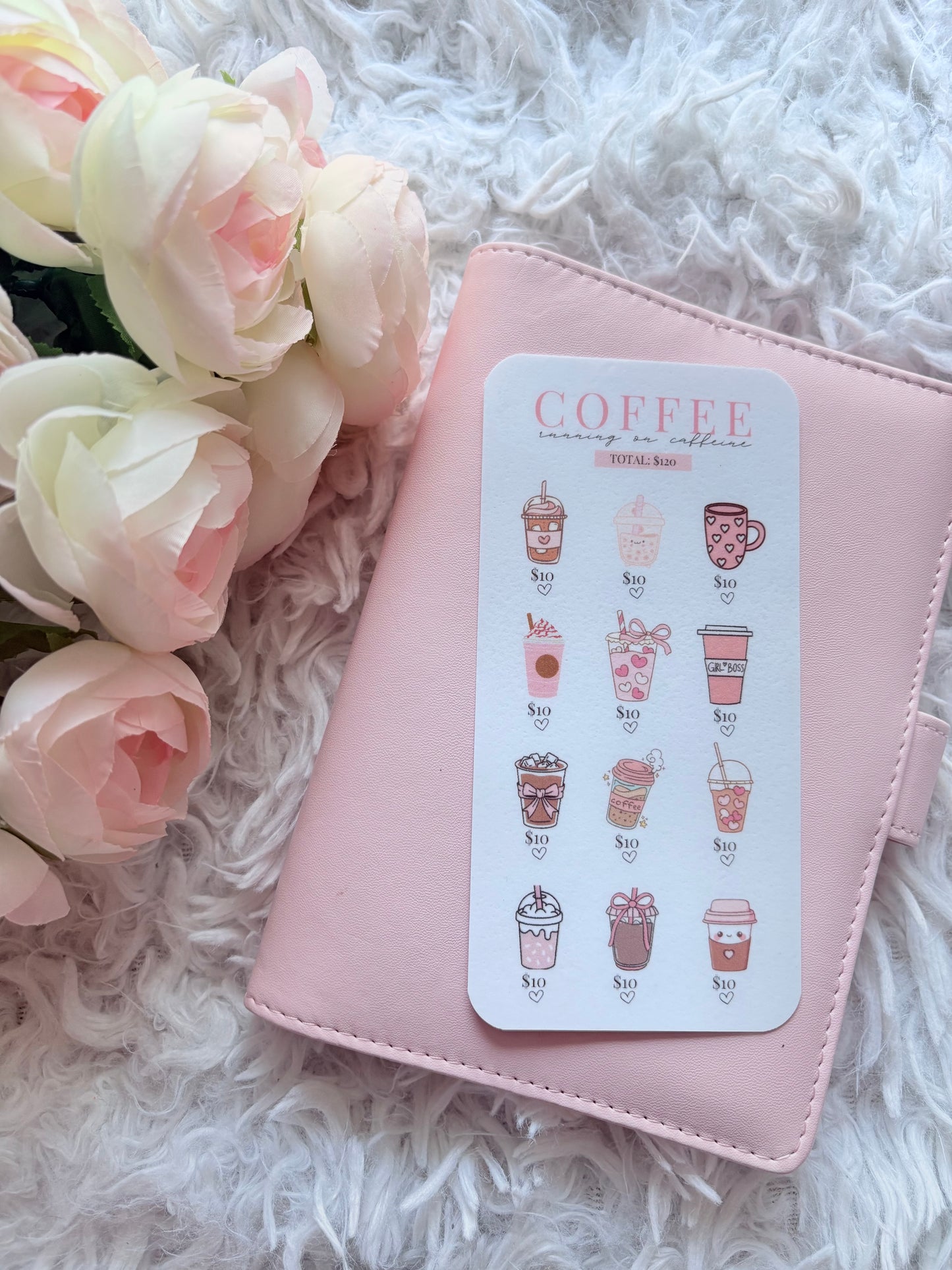 Coffee Savings Challenge – Pink