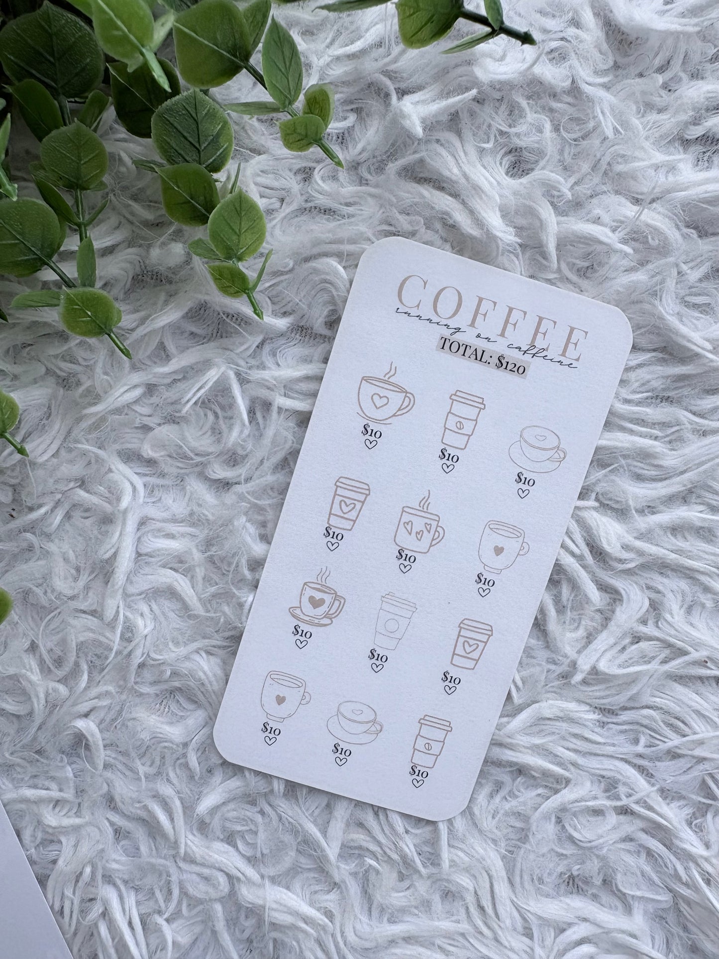 Tan Coffee Saving Challenge