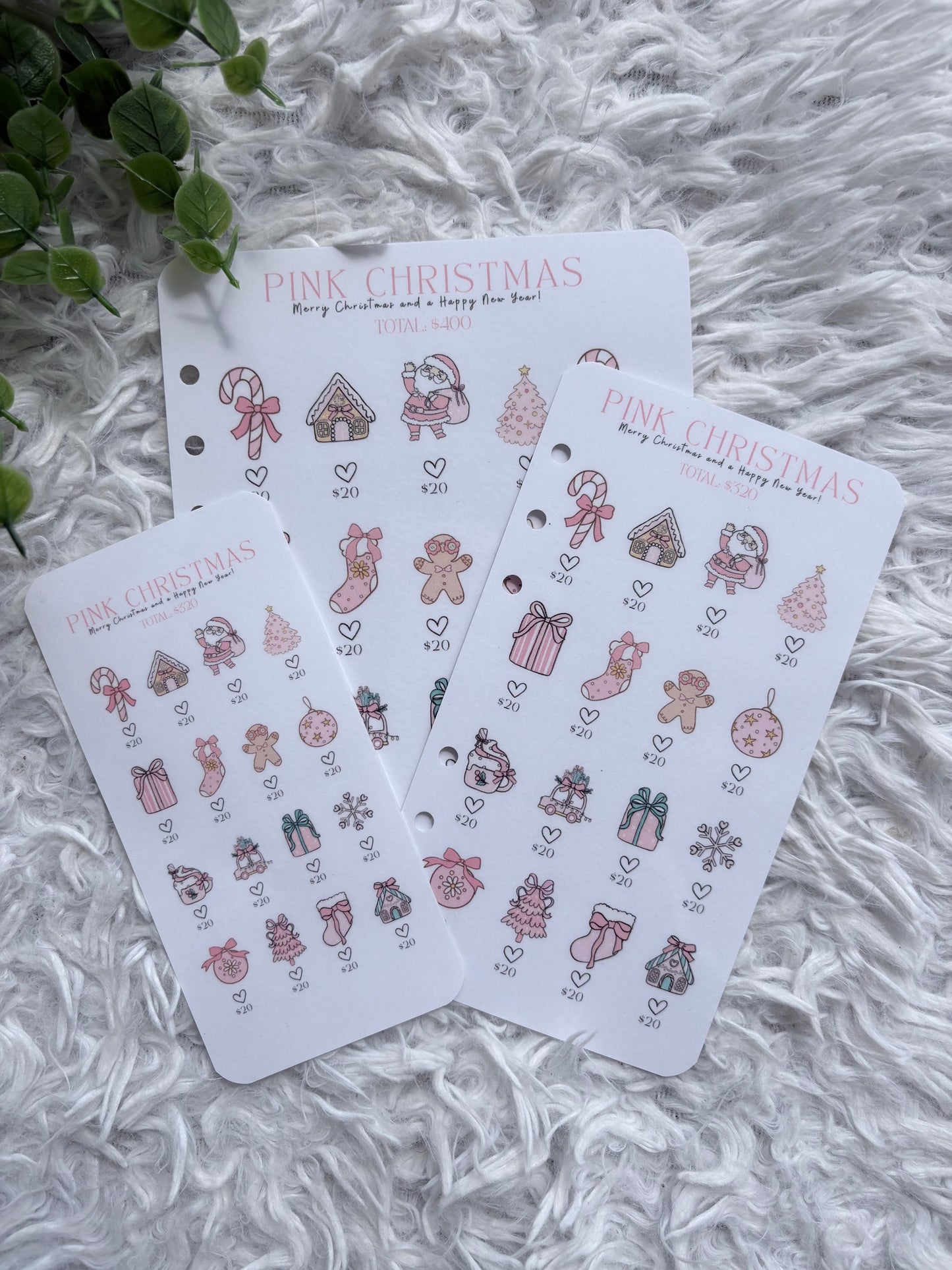 Pink Christmas Saving Challenge