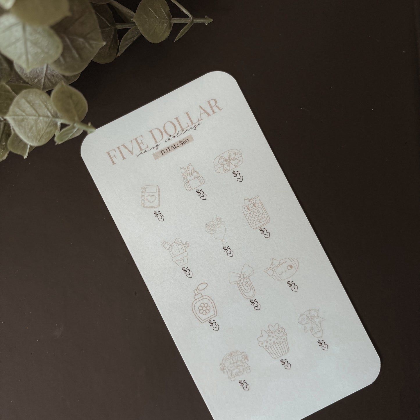 $5 Savings Challenge 3 A6