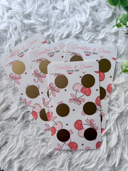 Love is in the air Scratch & Save Cards