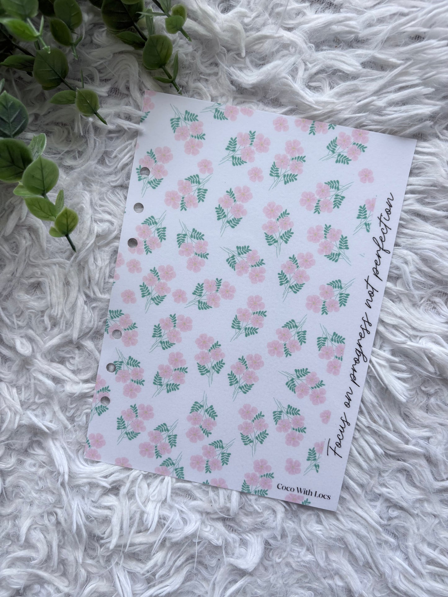 Floral Pink Budget Binder Dashboard | A6 & A5 Affirmation Dashboard Insert