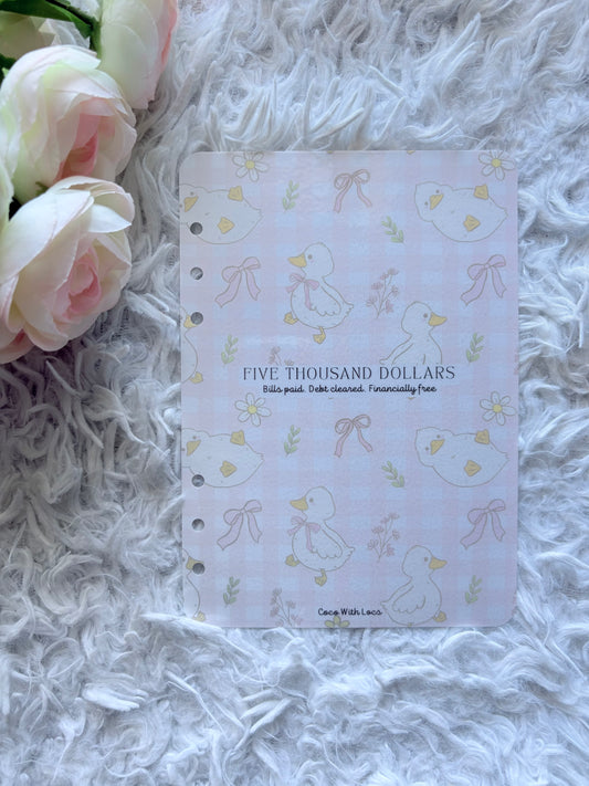 Pink Bow & Duck Savings Challenge Bundle