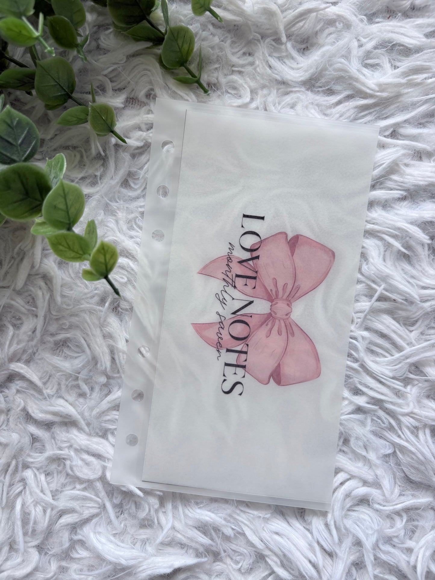 Love Notes Monthly Saver