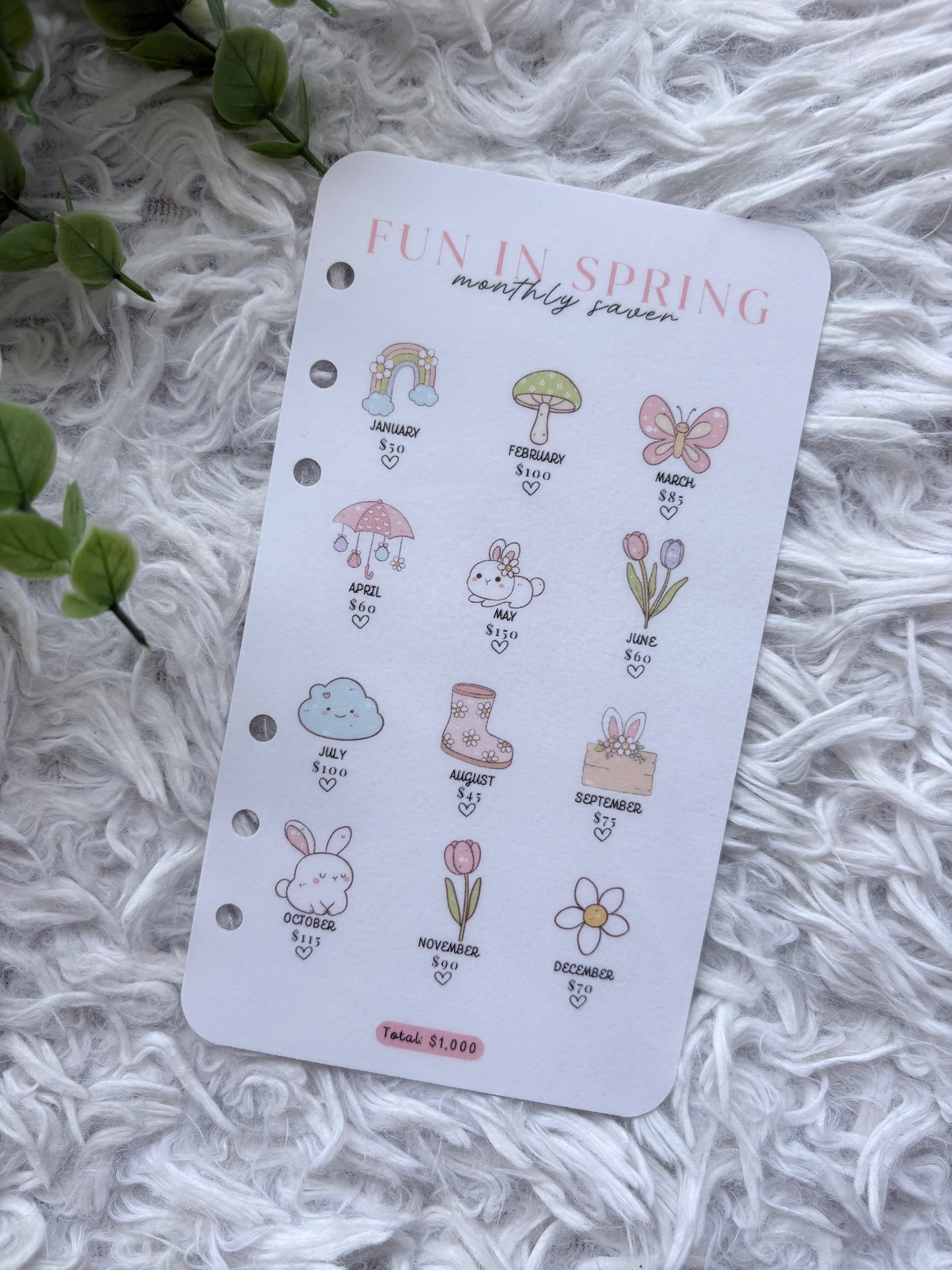 Fun in Spring Monthly Saver