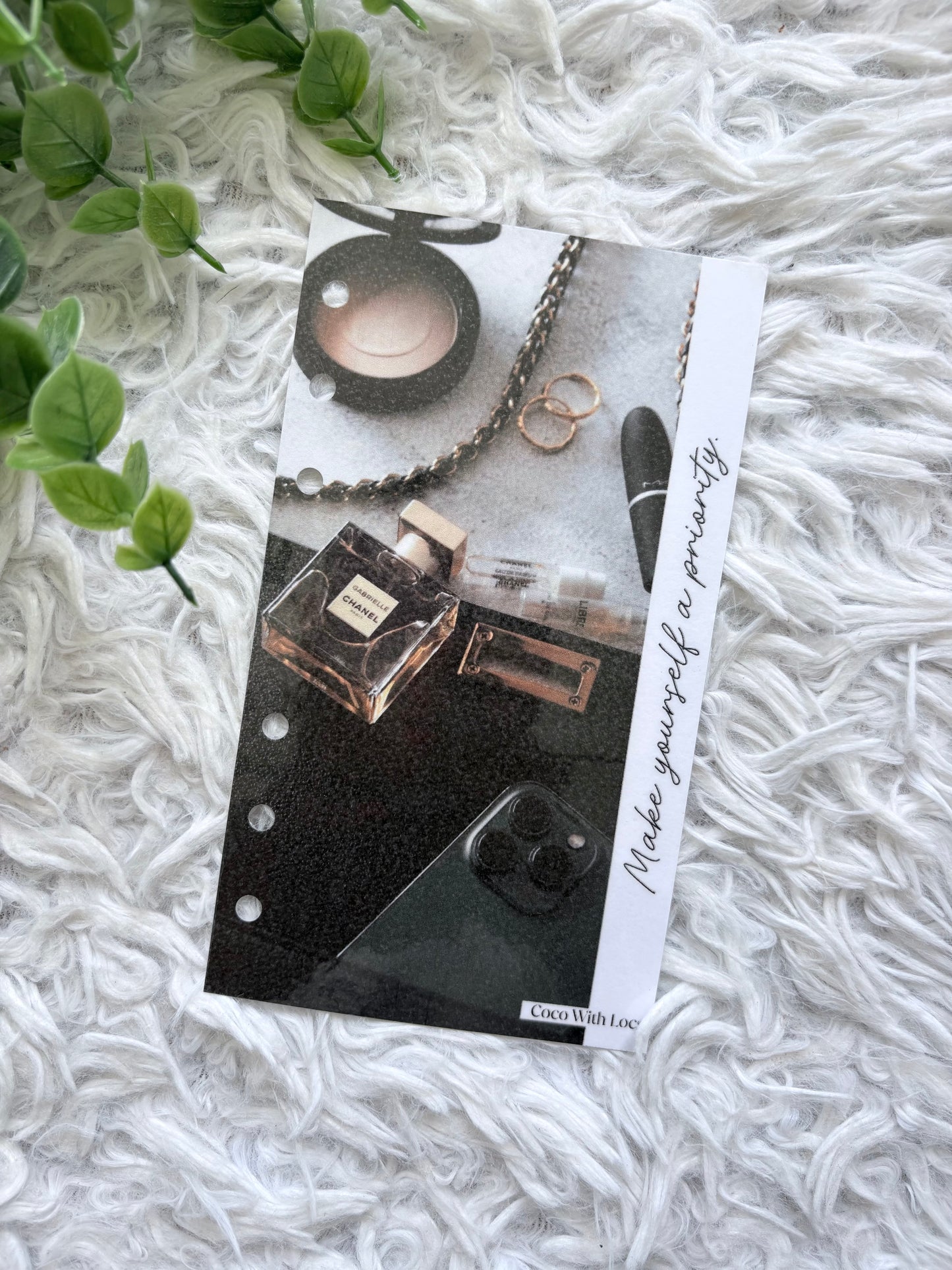 Black Chanel Budget Binder Dashboard | A6 & A5 Affirmation Dashboard Insert