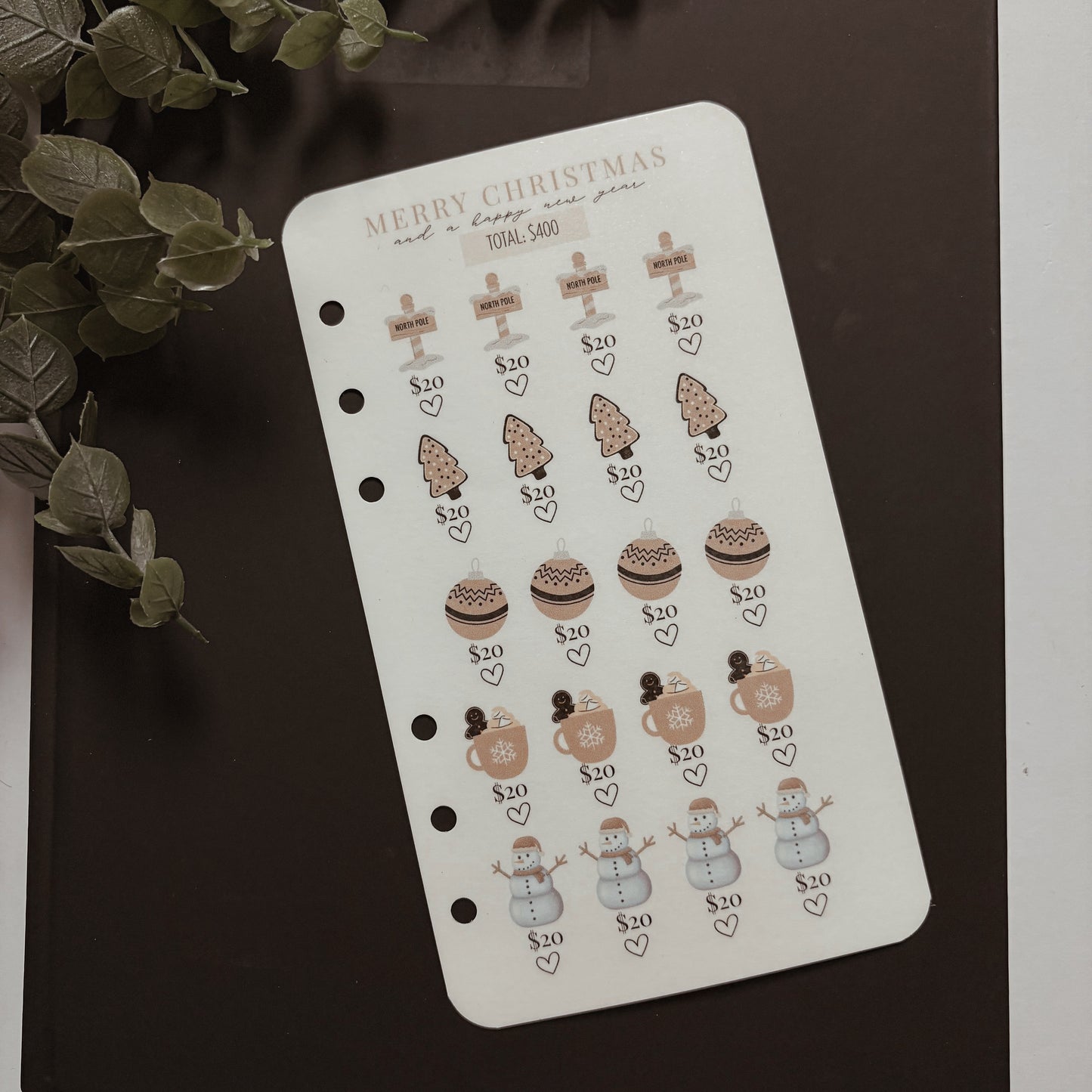 Tan Luxe Christmas Savings Challenge - A6