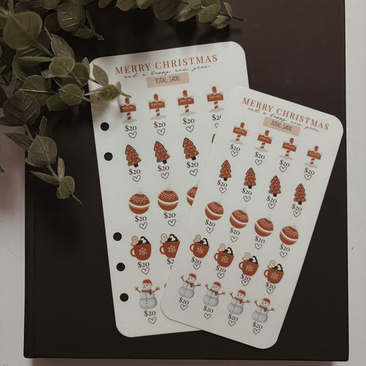 Brown Christmas Savings Challenge - A6